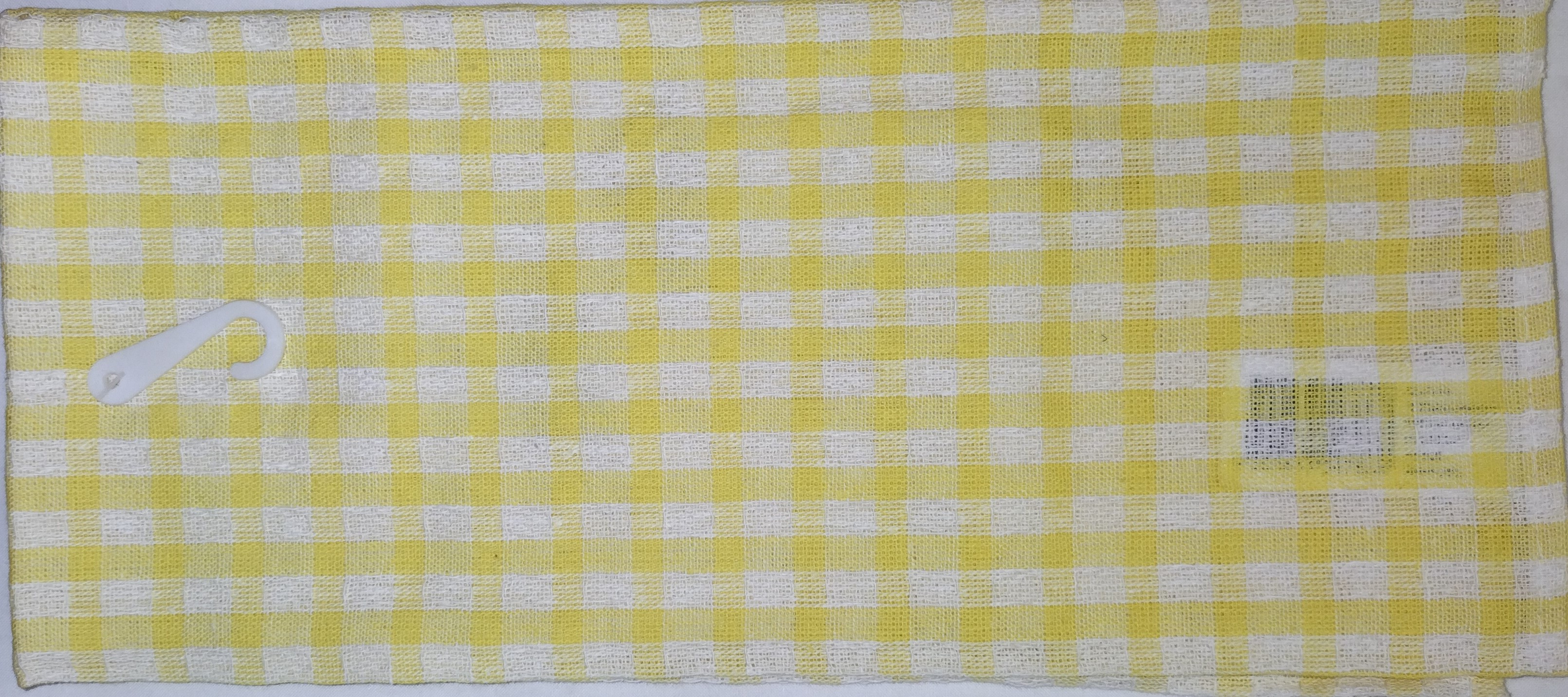 Tea Towel Checked 45x70cm Yellow